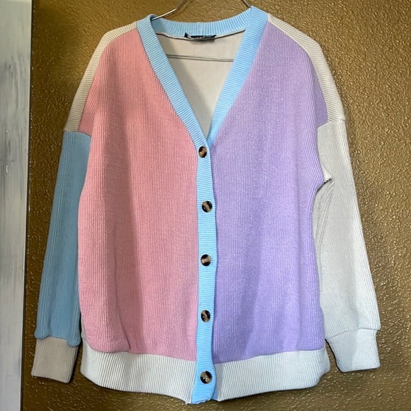 Women’s Cider Color Block Cardigan - Picture 1 of 5